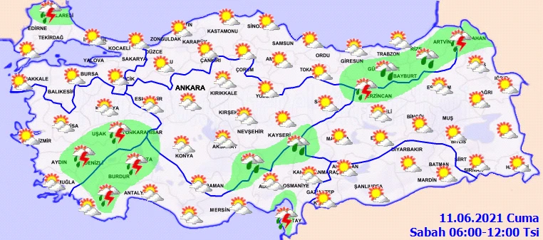 Meteoroloji'den sağanak uyarısı